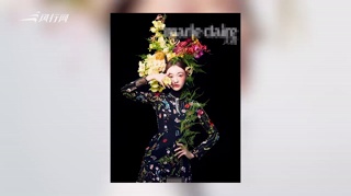 少女风融入古典元素！吴谨言戴花冠旗头造型走心